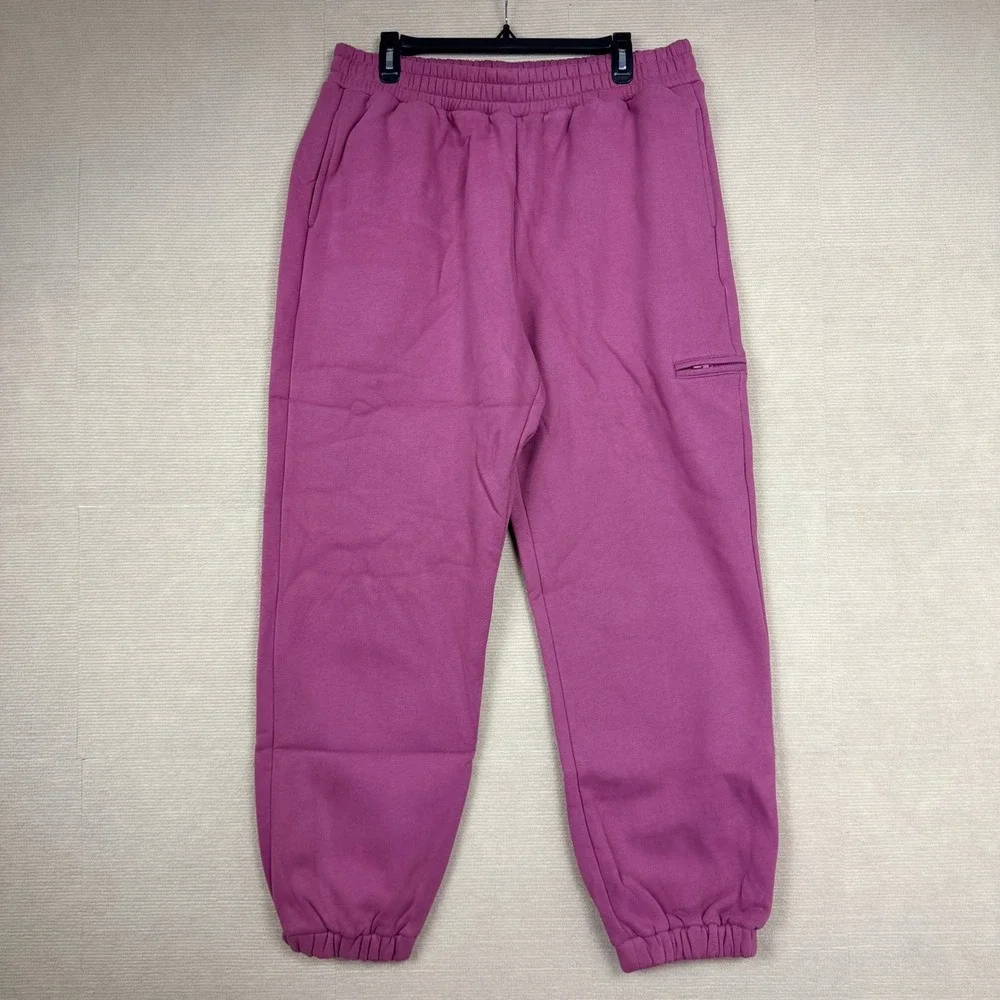 COMFRT Unisex Berry DND Travel Jogger Sweatpants Cargo Pocket NWT XL